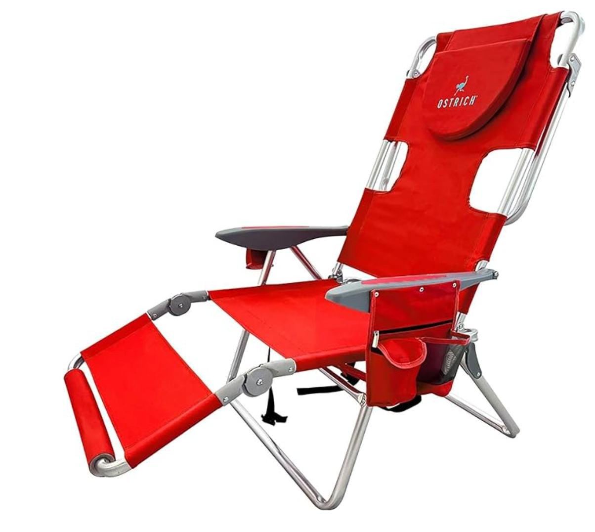 Sedia da spiaggia reclinabile portatile 3 in 1 con borsa termica 🎁