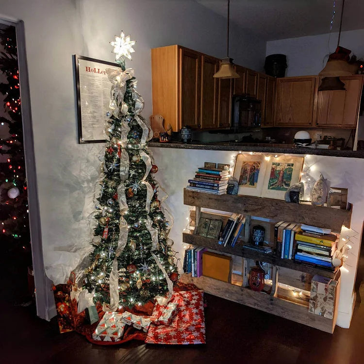 Sapin de Noël pré-décoré – Montage en 60 secondes 😍🎁🎄