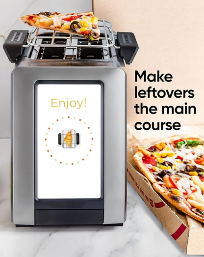 Grille-pain tactile haute vitesse, grille-pain intelligent 2 tranches avec technologie brevetée et mode panini 🍞👌