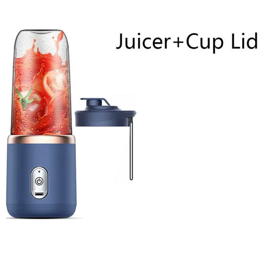 Petit extracteur de jus électrique Portable bleu/rose, 1 pièce, tasse de jus multifonction pour la maison, mélange et aliments auxiliaires 