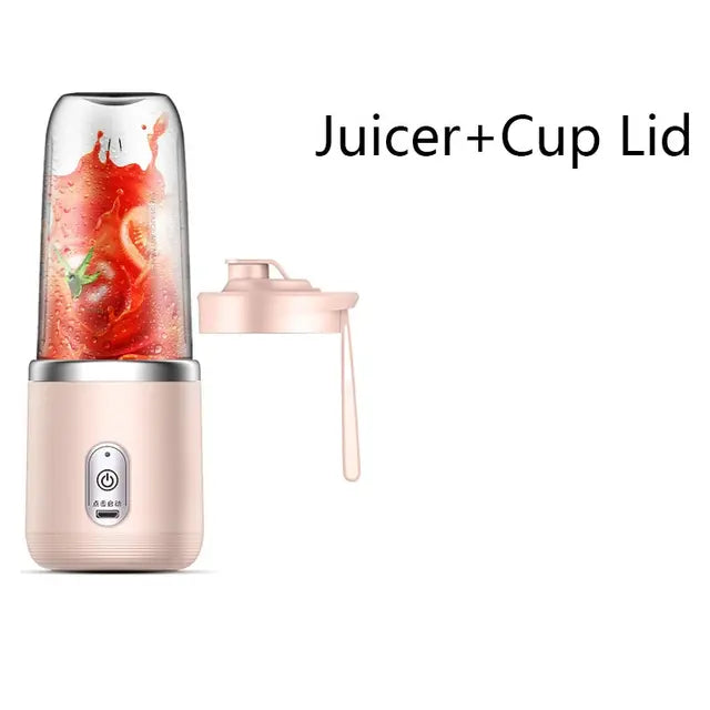 1pc Blue/Pink Portable Electric Small Juice Extractor Household Multi Function Juice Cup Mixing And Auxiliary Food