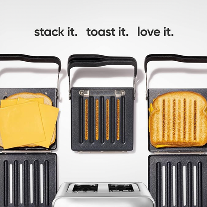 Grille-pain tactile haute vitesse, grille-pain intelligent 2 tranches avec technologie brevetée et mode panini 🍞👌