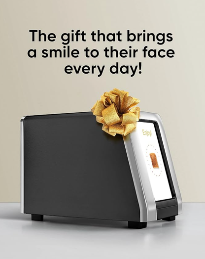 Grille-pain tactile haute vitesse, grille-pain intelligent 2 tranches avec technologie brevetée et mode panini 🍞👌