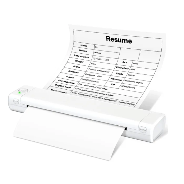 🔥 Imprimante portable sans fil  📠 🛜 🖨️| Compatible avec les téléphones mobiles et les ordinateurs portables 💻