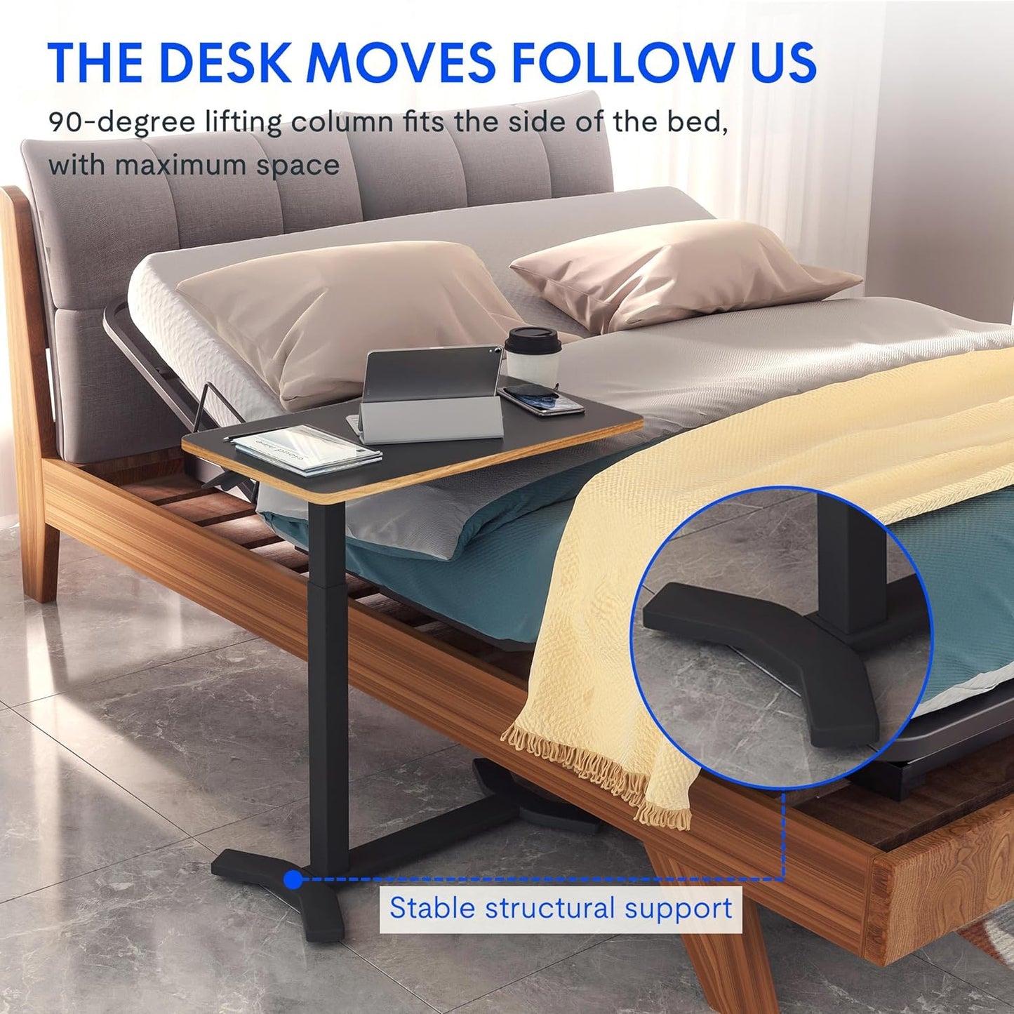 ⭐ SANODESK: Verstelbare Medische Bedtafel 🛏️
