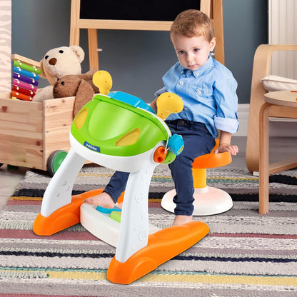 Simulatore di Guida Interattivo per Bambini con Volante, Pedali, Luci, Suoni e Sgabello 🏎️