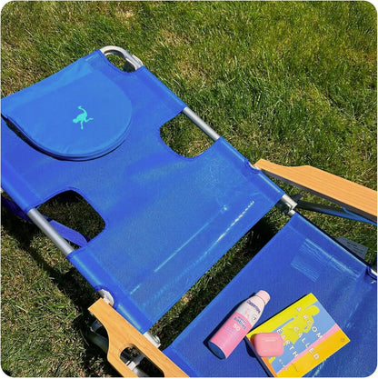Sedia da spiaggia reclinabile portatile 3 in 1 con borsa termica 🎁