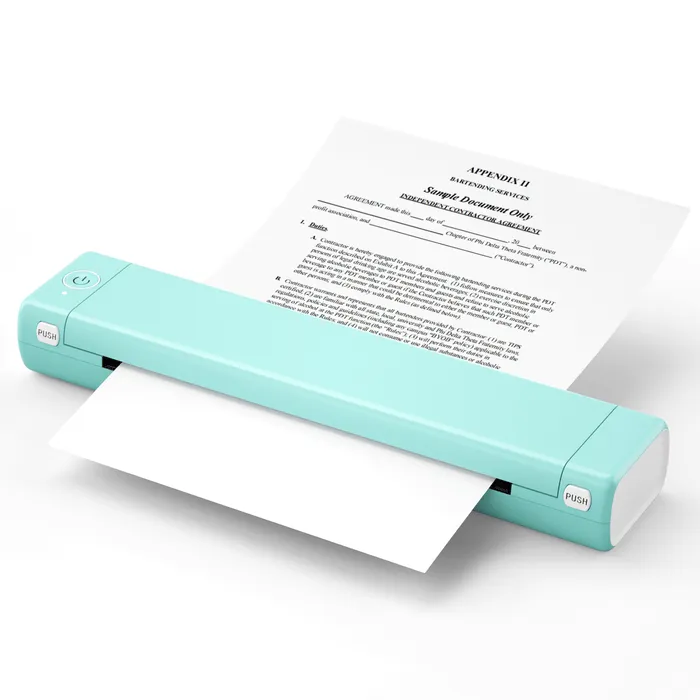 🔥 Imprimante portable sans fil 📠 🛜 🖨️| Compatible avec les téléphones mobiles et les ordinateurs portables 💻📱