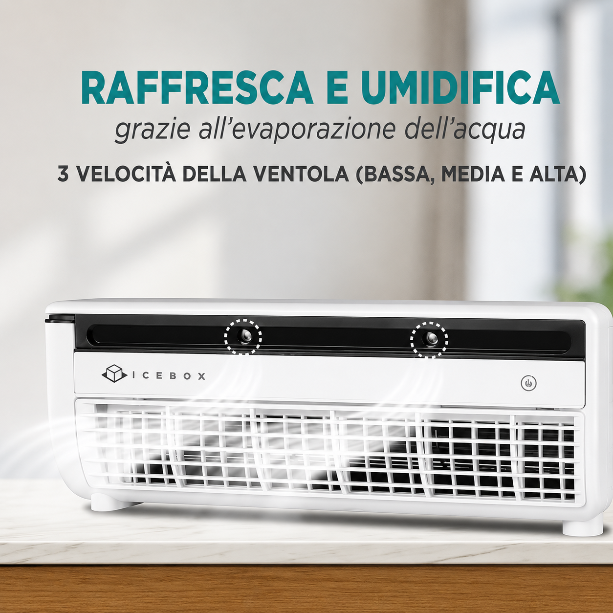 Ventilatore IceBox 2-in-1 con Nebulizzazione – Freschezza Istantanea Ovunque ❄️❄️