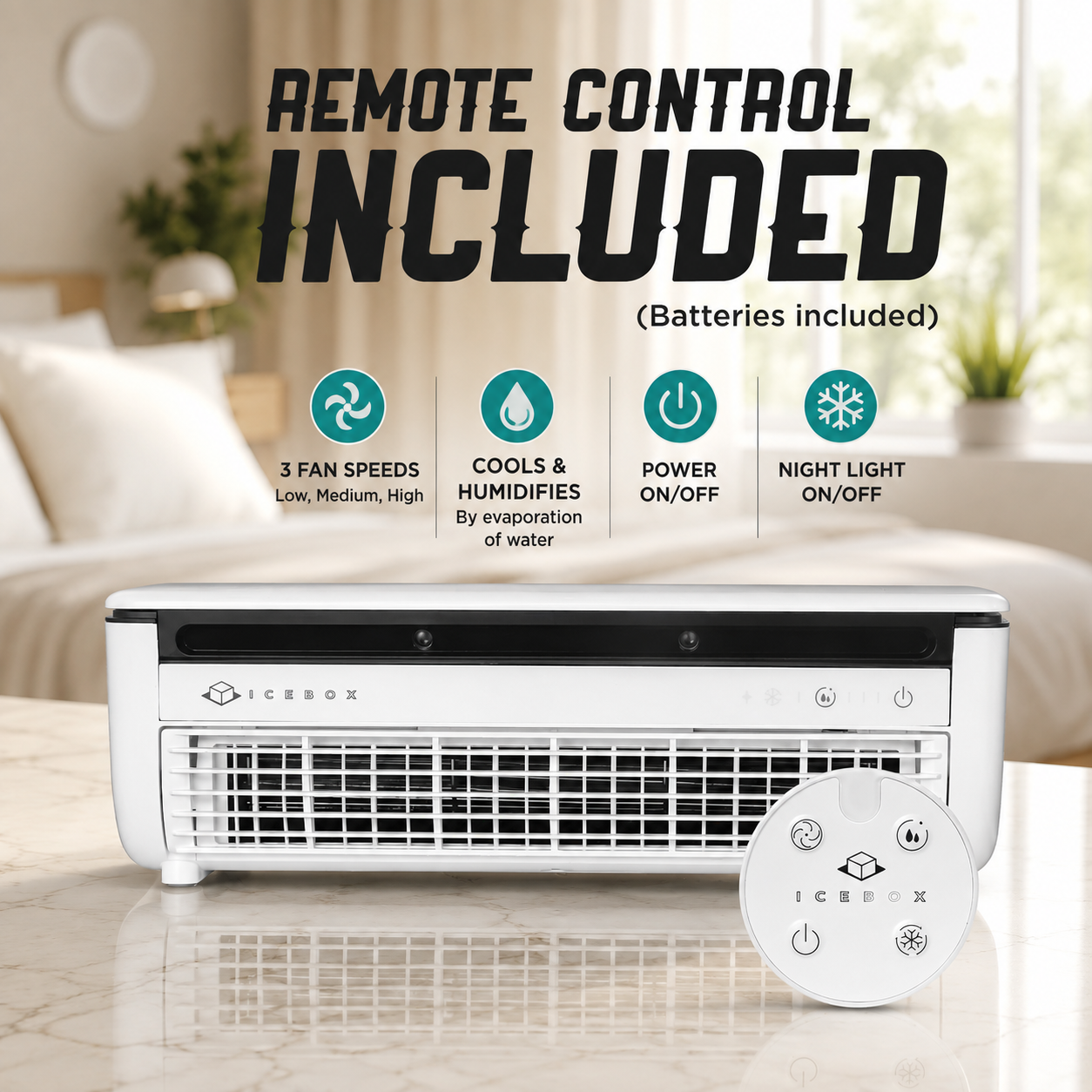Ventilatore IceBox 2-in-1 con Nebulizzazione – Freschezza Istantanea Ovunque ❄️❄️