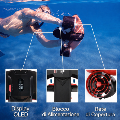 Scooter elettrico subacqueo 🛥️
