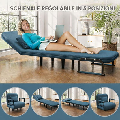 Poltrona Letto Singolo Regolabile 💺 💺