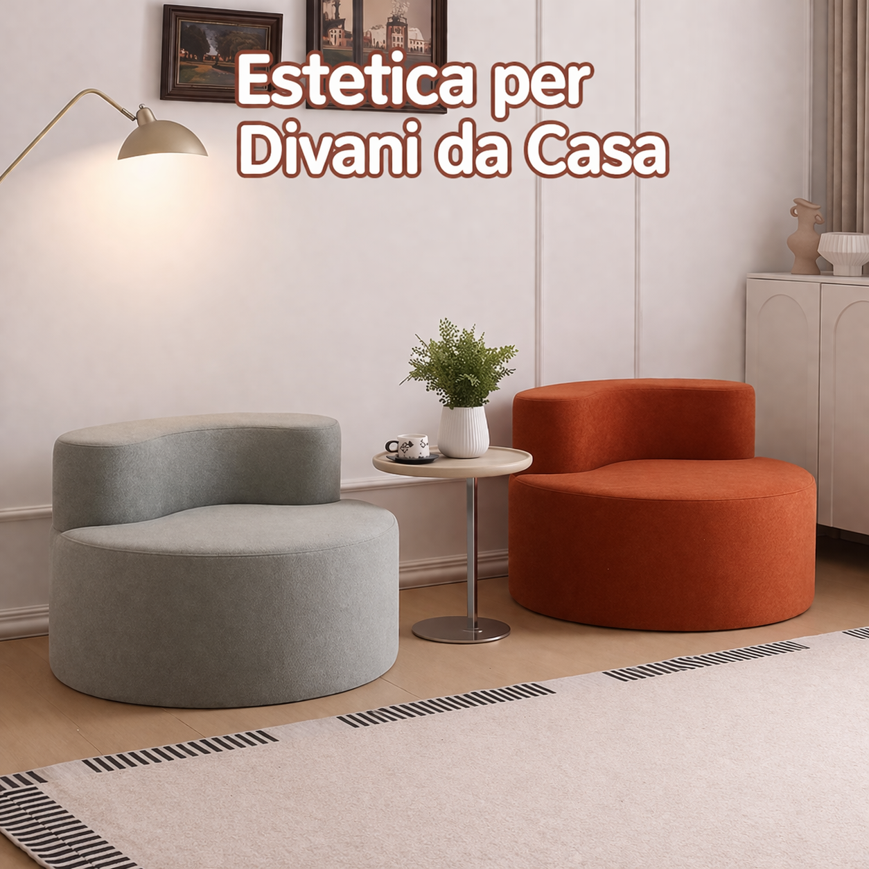 Divano Compatto in Memory Foam – Moderno, Senza Montaggio, per Piccoli Spazi