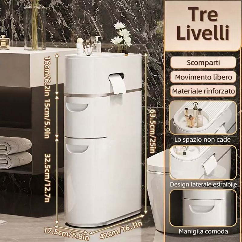 Mobiletto Organizer Multiuso con Cassetti