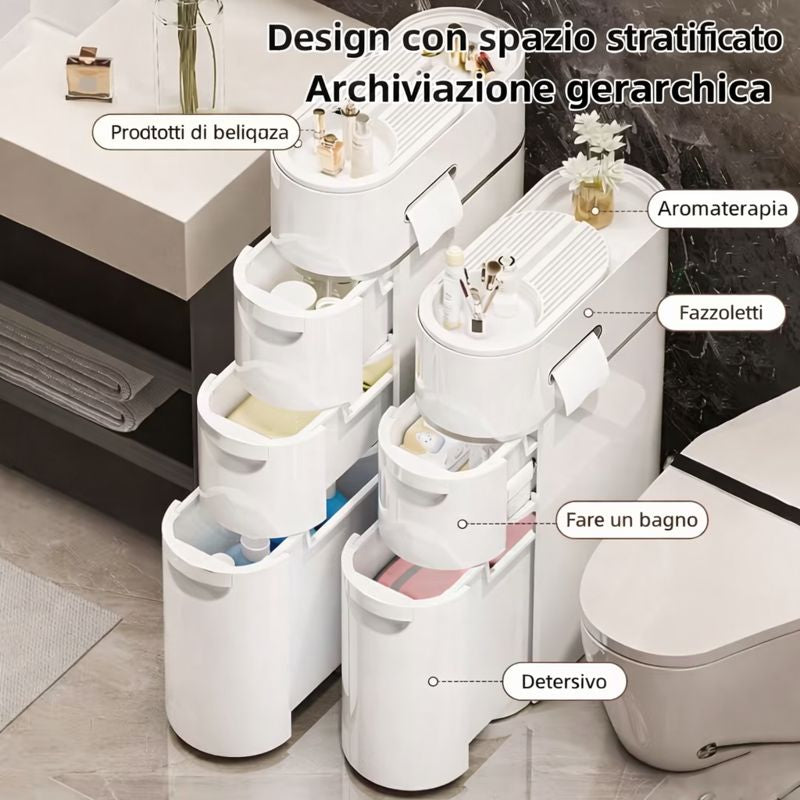 Mobiletto Organizer Multiuso con Cassetti