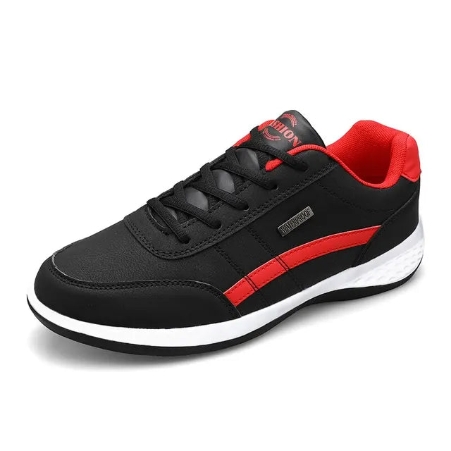 Chaussures décontractées à la mode pour hommes, baskets de tennis d'extérieur légères et confortables à lacets en PU, taille plus petite que la normale pour hommes 