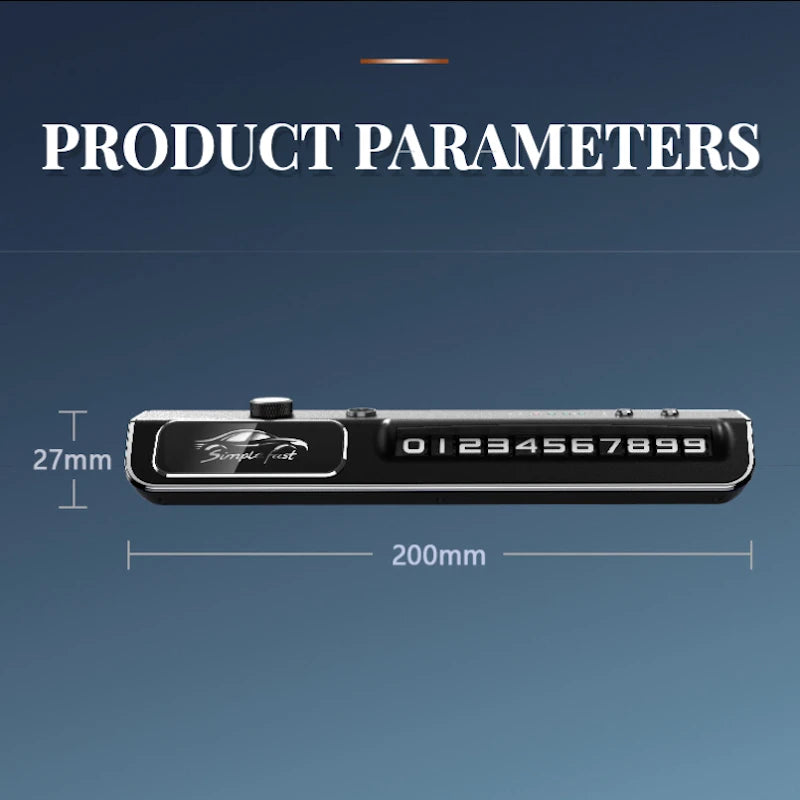 Spray Intelligent multifonctionnel, parfum de voiture, plaque d'immatriculation de téléphone de stationnement temporaire, lumière ambiante de voiture, décorations intérieures 