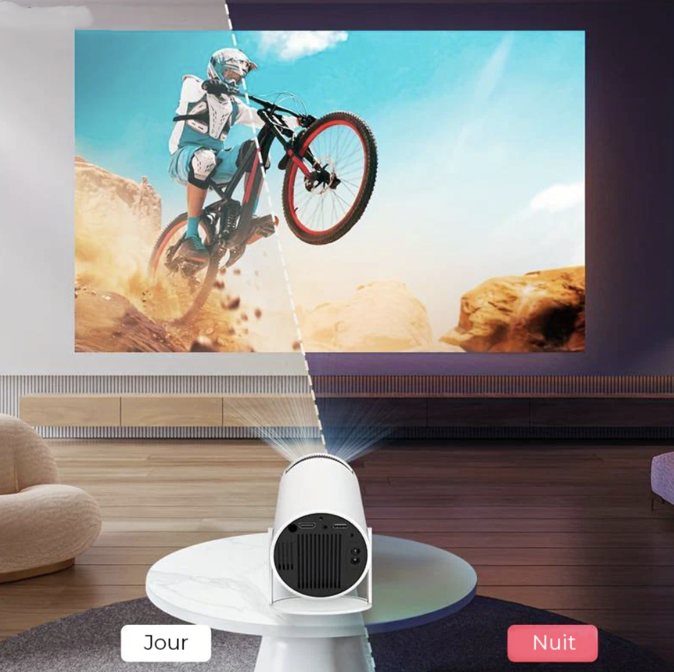 Mini Projecteur Ciné 4K | Écran Géant, 130 pouces