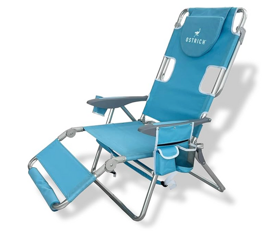 Sedia da spiaggia reclinabile portatile 3 in 1 con borsa termica 👌☀️