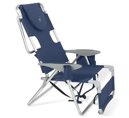 Sedia da spiaggia reclinabile portatile 3 in 1 con borsa termica 🎁