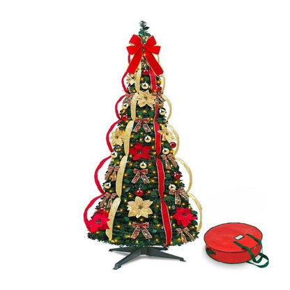 Sapin de Noël pré-décoré – Montage en 60 secondes 😍🎁🎄