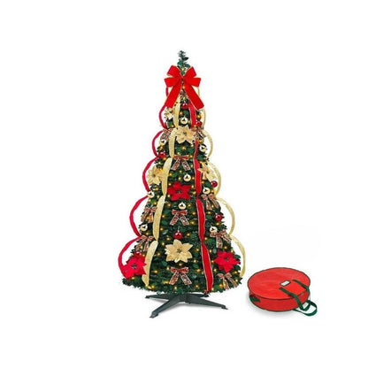 Sapin de Noël pré-décoré – Montage en 60 secondes 😍🎁🎄