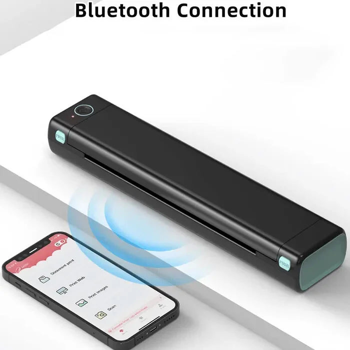 🔥 Imprimante portable sans fil 📠 🛜 🖨️| Compatible avec les téléphones mobiles et les ordinateurs portables 💻📱