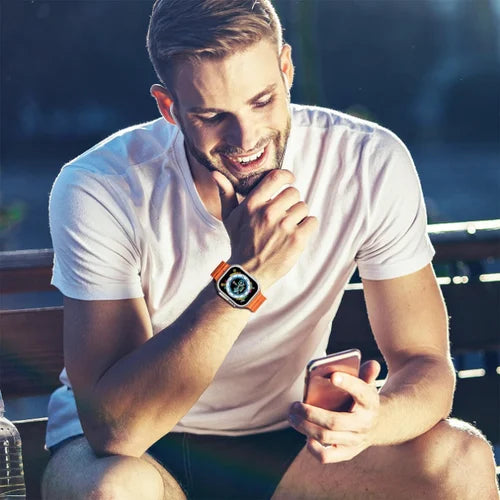 Montre intelligente série Ultra 49 mm, 2,2 pouces, montres de fitness pour femmes et hommes, modes d'exercice, applications de suivi du sommeil, montre résistante à l'eau pour iOS et Android