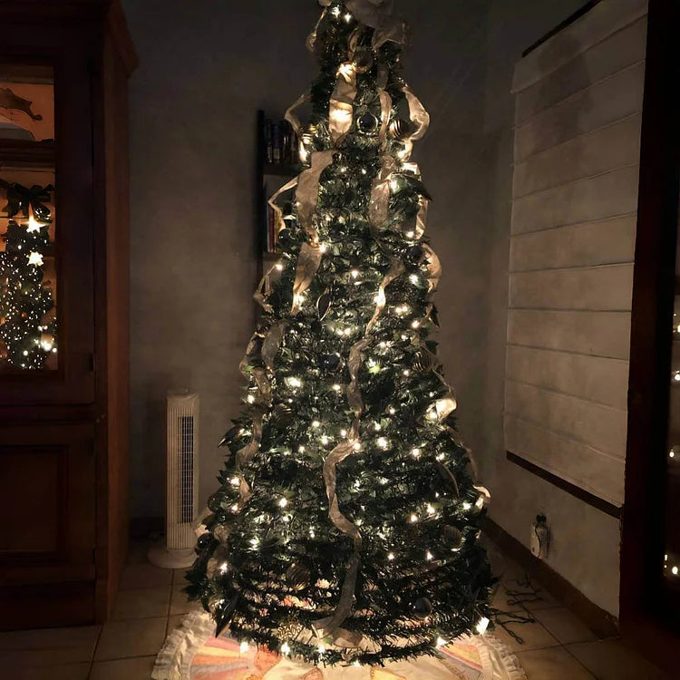 Sapin de Noël pré-décoré – Montage en 60 secondes 😍🎁🎄
