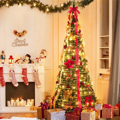 Sapin de Noël pré-décoré – Montage en 60 secondes 🎁🎄🎄