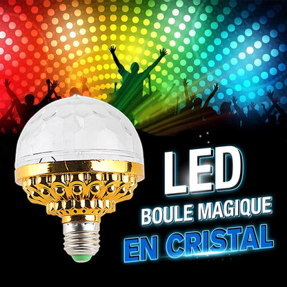 Boule magique LED en cristal